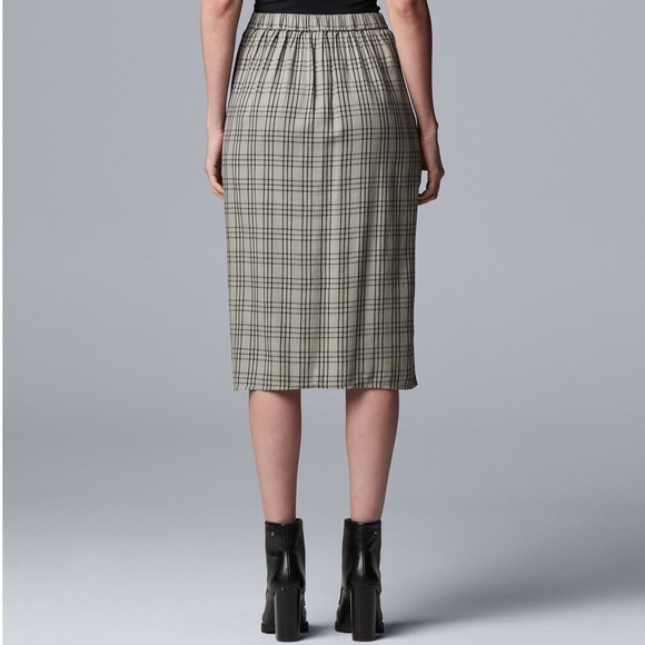 NWT Simply Vera Vera Wang rouched midi skirt - Picture 2 of 6